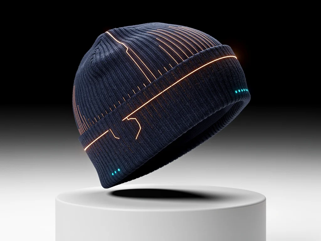 Phasal Cap — knit beanie with Active Thread
